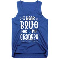 I Wear Blue For My Grandma Blue Colon Cancer Awareness Gift Tank Top