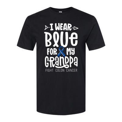 I Wear Blue For My Grandma Blue Colon Cancer Awareness Gift Softstyle CVC T-Shirt