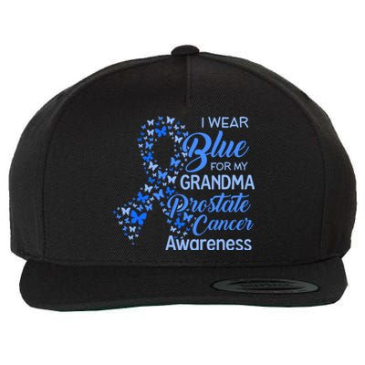 I Wear Blue For My Grandma Prostate Cancer Awareness Wool Snapback Cap