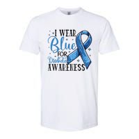 I Wear Blue For Diabetes Awareness Softstyle CVC T-Shirt