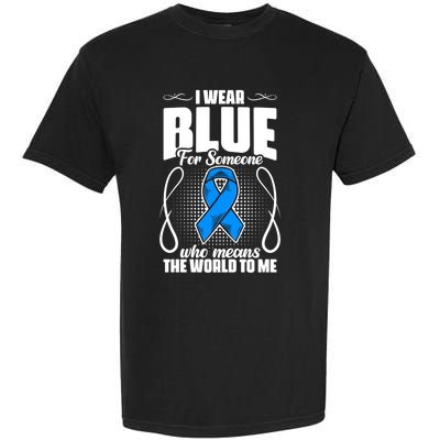 I Wear Blue Diabetes Warrior Diabetic Diabetes Awareness Gift Garment-Dyed Heavyweight T-Shirt