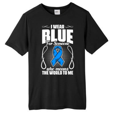 I Wear Blue Diabetes Warrior Diabetic Diabetes Awareness Gift Tall Fusion ChromaSoft Performance T-Shirt