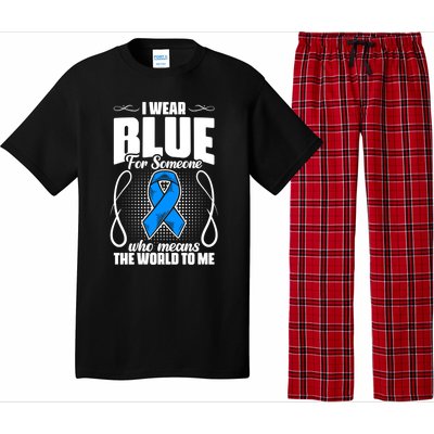 I Wear Blue Diabetes Warrior Diabetic Diabetes Awareness Gift Pajama Set