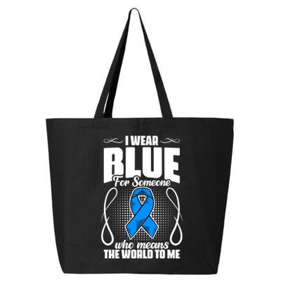 I Wear Blue Diabetes Warrior Diabetic Diabetes Awareness Gift 25L Jumbo Tote