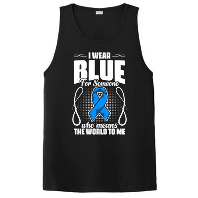 I Wear Blue Diabetes Warrior Diabetic Diabetes Awareness Gift PosiCharge Competitor Tank