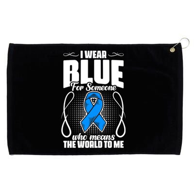 I Wear Blue Diabetes Warrior Diabetic Diabetes Awareness Gift Grommeted Golf Towel