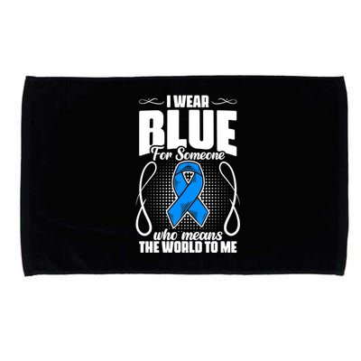 I Wear Blue Diabetes Warrior Diabetic Diabetes Awareness Gift Microfiber Hand Towel