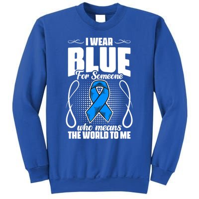 I Wear Blue Diabetes Warrior Diabetic Diabetes Awareness Gift Sweatshirt