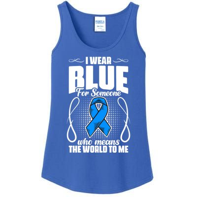 I Wear Blue Diabetes Warrior Diabetic Diabetes Awareness Gift Ladies Essential Tank