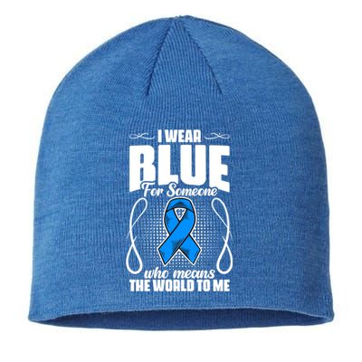 I Wear Blue Diabetes Warrior Diabetic Diabetes Awareness Gift Sustainable Beanie