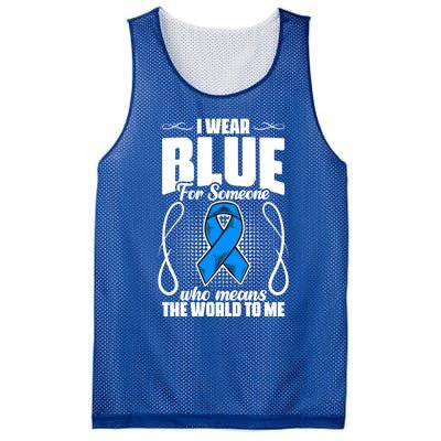 I Wear Blue Diabetes Warrior Diabetic Diabetes Awareness Gift Mesh Reversible Basketball Jersey Tank