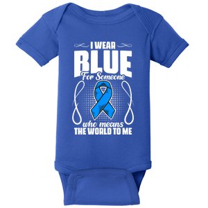 I Wear Blue Diabetes Warrior Diabetic Diabetes Awareness Gift Baby Bodysuit