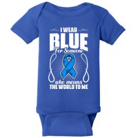 I Wear Blue Diabetes Warrior Diabetic Diabetes Awareness Gift Baby Bodysuit