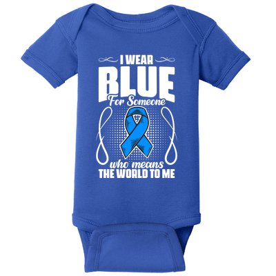 I Wear Blue Diabetes Warrior Diabetic Diabetes Awareness Gift Baby Bodysuit