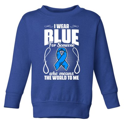 I Wear Blue Diabetes Warrior Diabetic Diabetes Awareness Gift Toddler Sweatshirt