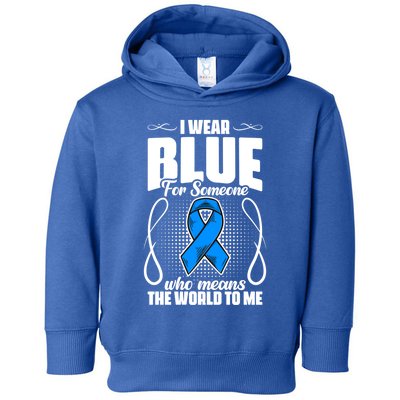 I Wear Blue Diabetes Warrior Diabetic Diabetes Awareness Gift Toddler Hoodie