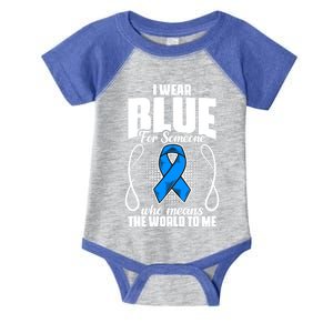 I Wear Blue Diabetes Warrior Diabetic Diabetes Awareness Gift Infant Baby Jersey Bodysuit