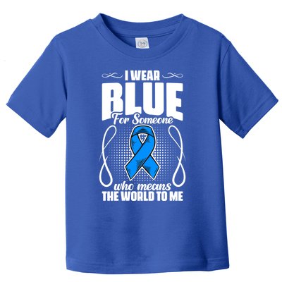 I Wear Blue Diabetes Warrior Diabetic Diabetes Awareness Gift Toddler T-Shirt