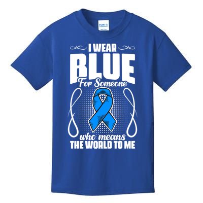 I Wear Blue Diabetes Warrior Diabetic Diabetes Awareness Gift Kids T-Shirt