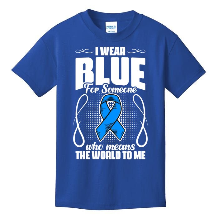 I Wear Blue Diabetes Warrior Diabetic Diabetes Awareness Gift Kids T-Shirt