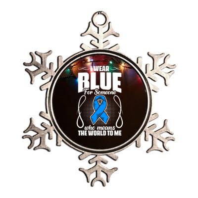 I Wear Blue Diabetes Warrior Diabetic Diabetes Awareness Gift Metallic Star Ornament