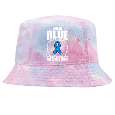 I Wear Blue Diabetes Warrior Diabetic Diabetes Awareness Gift Tie-Dyed Bucket Hat