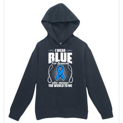 I Wear Blue Diabetes Warrior Diabetic Diabetes Awareness Gift Urban Pullover Hoodie