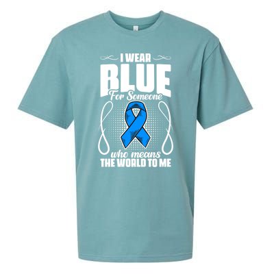 I Wear Blue Diabetes Warrior Diabetic Diabetes Awareness Gift Sueded Cloud Jersey T-Shirt