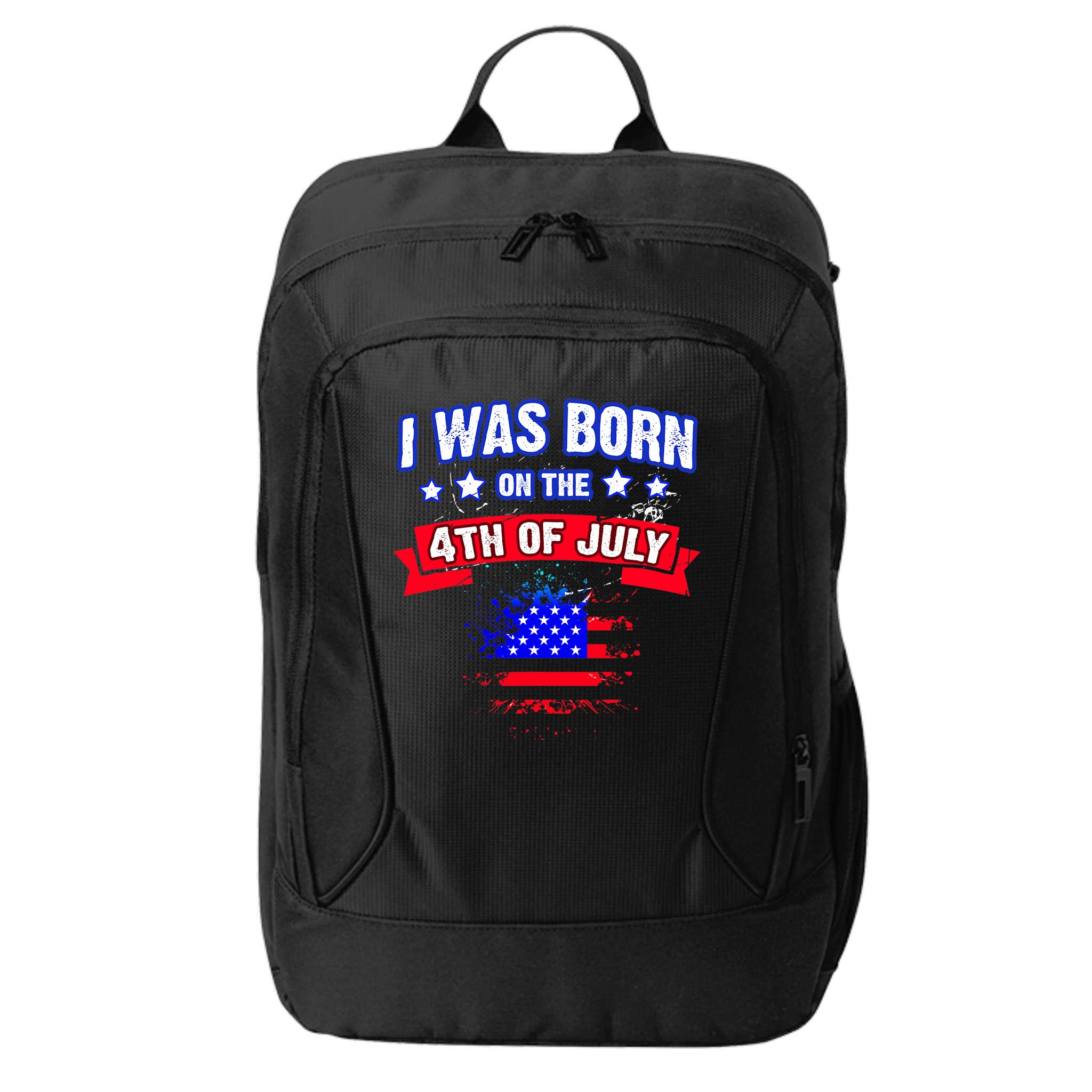 I Was Born On The 4th Of July Gift City Backpack
