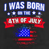 I Was Born On The 4th Of July Gift Adult Drive Performance Visor