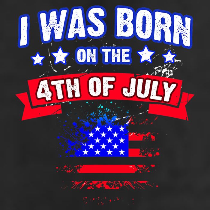 I Was Born On The 4th Of July Gift Adult Drive Performance Visor