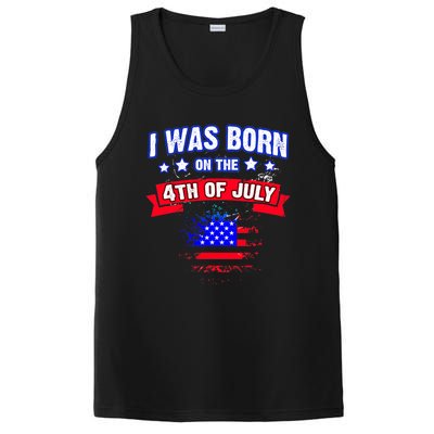 I Was Born On The 4th Of July Gift PosiCharge Competitor Tank