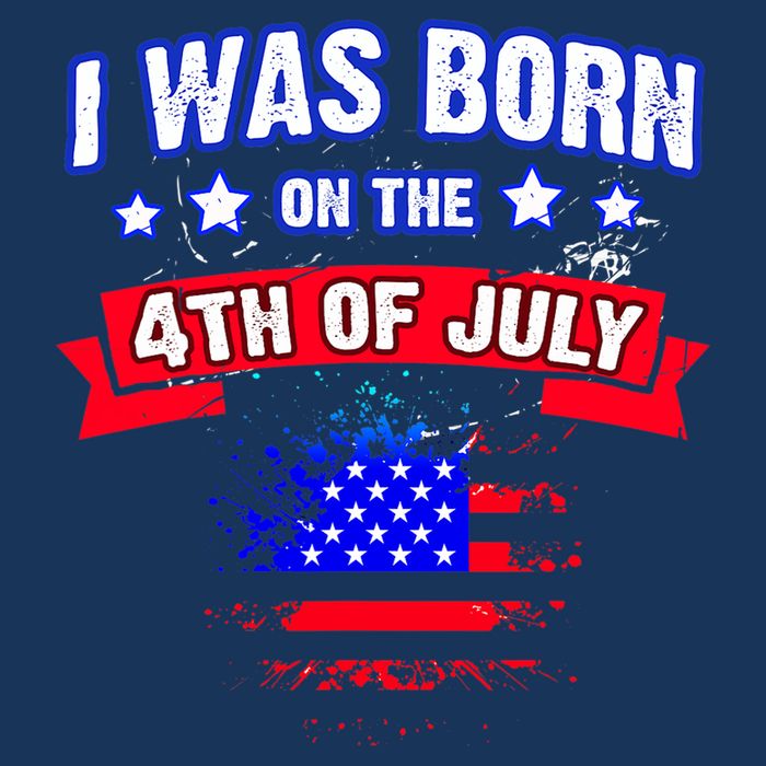 I Was Born On The 4th Of July Gift Zip Tote Bag