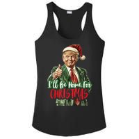 I Will Be Home For Christmas Funny Trump Ladies PosiCharge Competitor Racerback Tank