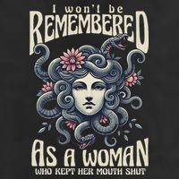 I WonT Be Remembered As A Woman Who Kept Her Mouth Shut 7 Panel Mesh Trucker Snapback Hat