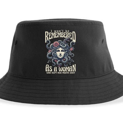 I WonT Be Remembered As A Woman Who Kept Her Mouth Shut Sustainable Bucket Hat