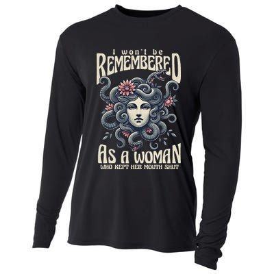 I WonT Be Remembered As A Woman Who Kept Her Mouth Shut Cooling Performance Long Sleeve Crew