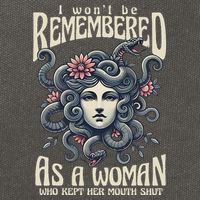 I WonT Be Remembered As A Woman Who Kept Her Mouth Shut Cotton Canvas Backpack