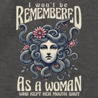 I WonT Be Remembered As A Woman Who Kept Her Mouth Shut Vector Backpack