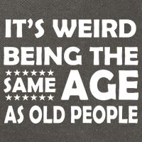 It's Weird Being The Same Age As OId People Cotton Canvas Backpack