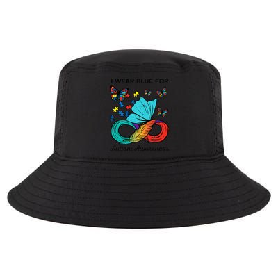 I Wear Blue For Autism Awareness Acceptance Cool Comfort Performance Bucket Hat