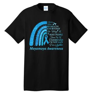 I Wear Blue For Moyamoya Awareness Warrior Tall T-Shirt