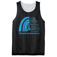 I Wear Blue For Moyamoya Awareness Warrior Mesh Reversible Basketball Jersey Tank