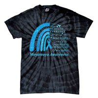 I Wear Blue For Moyamoya Awareness Warrior Tie-Dye T-Shirt