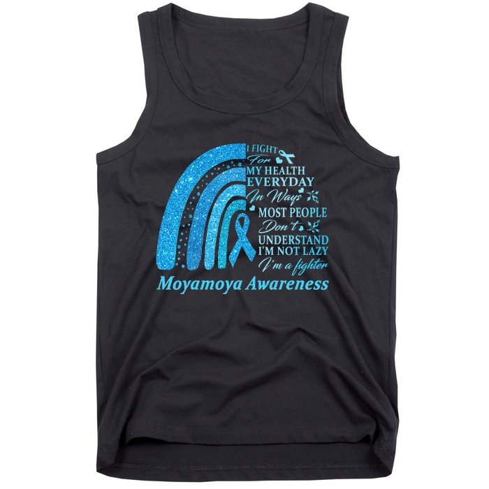 I Wear Blue For Moyamoya Awareness Warrior Tank Top