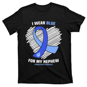 I Wear Blue For My Nephew Hydrocephalus Awareness T-Shirt