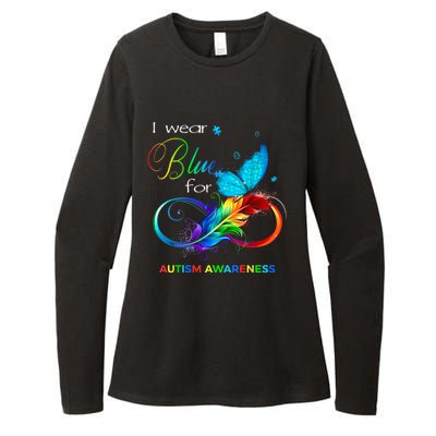 I Wear Blue For Autism Awareness Month Men Women Womens CVC Long Sleeve Shirt