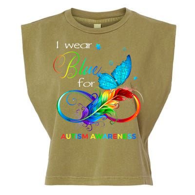 I Wear Blue For Autism Awareness Month Men Women Garment-Dyed Women's Muscle Tee