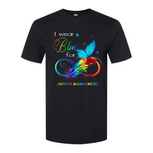 I Wear Blue For Autism Awareness Month Men Women Softstyle CVC T-Shirt