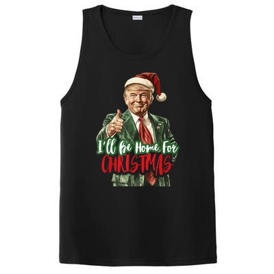 I Will Be Home For Christmas Funny Trump PosiCharge Competitor Tank